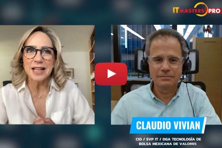 Mónica Mistretta, de Netmedia, y Claudio Vivian, de la BMV.