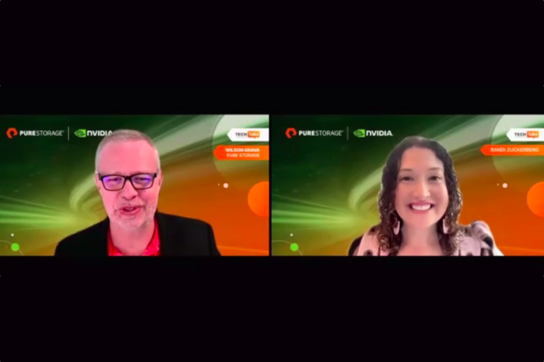 Wilson Grava y Randi Zuckerberg.