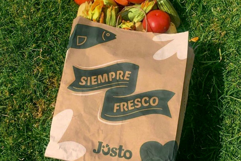 bolsa de Jüsto con productos