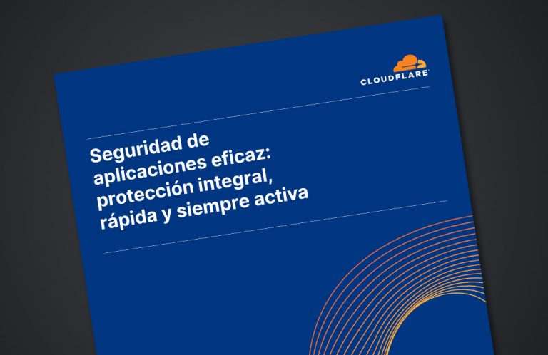 Vista del reporte de Cloudfare sobre seguridad de aplicaciones.