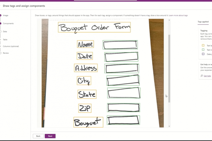 Microsoft apuesta por dibujar y no escribir código para crear una app