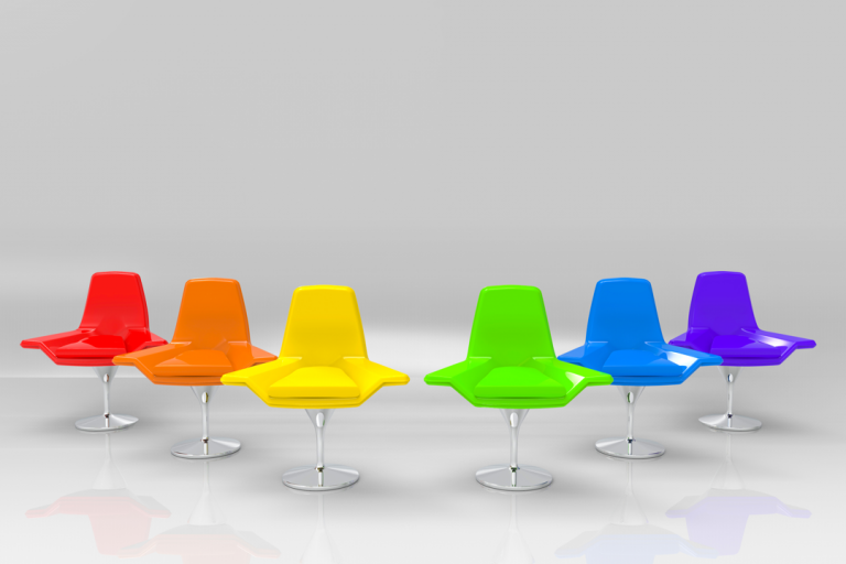 sillones bandera lgbt