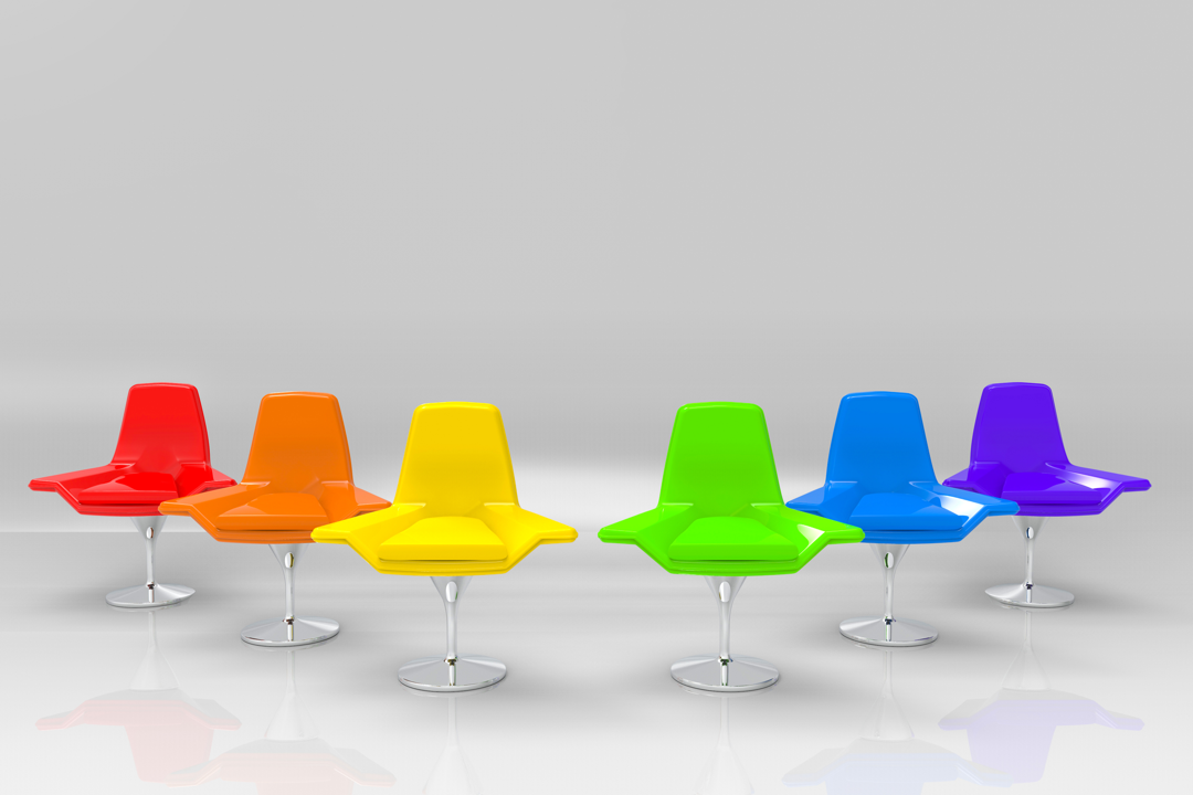 sillones bandera lgbt