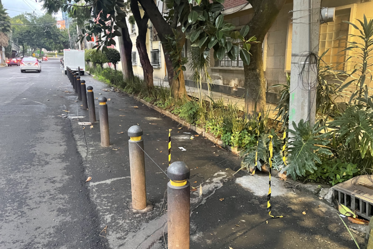 cicloestación de Ecobici retirada