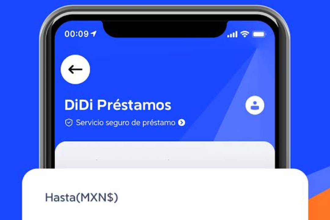 Vista de la aplicación Didi Préstamos