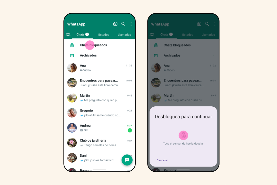 Whatsapp anuncia nueva función para bloquear chats